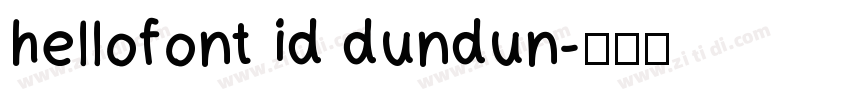 hellofont id dundun字体转换